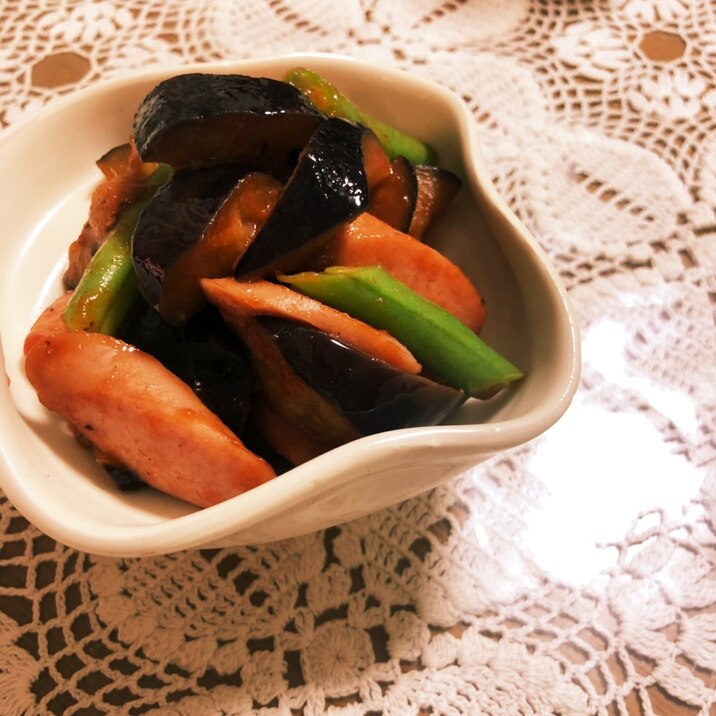お弁当 常備菜 ナスとウインナーのケチャップ炒め レシピ 作り方 By Feb Baby 楽天レシピ